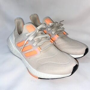 adidas Women's Athletic Shoes Beige with Peach Accents
